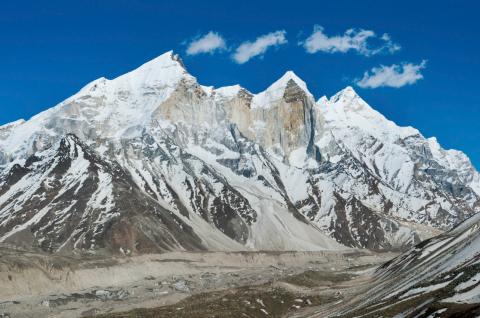 Le Bhagirati depuis Tapovan près de Gangotri aux sources du Gange en Inde