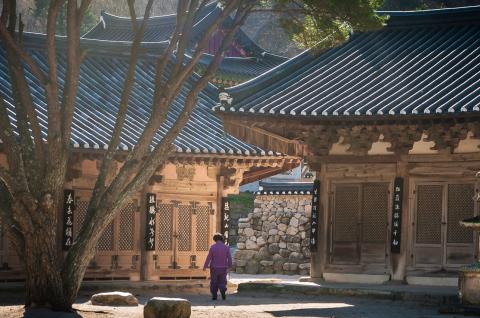 Voyage vers le temple de Girimsa près de la ville de Geyongju, province de Gyeongsanbuk en Corée du Sud