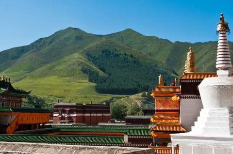 Monastère de Labrang en Amdo au Tibet oriental en Chine