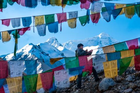 Camp de base de l’Everest, Tibet, Chine Camp de base de l’Everest, Tibet, Chine