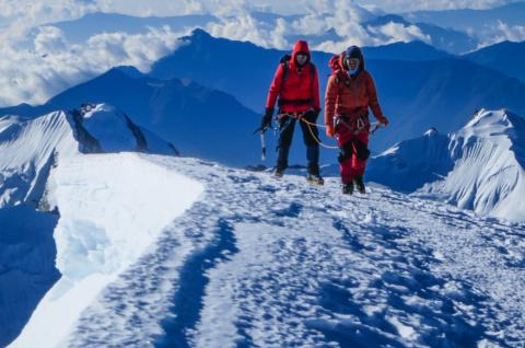 Ascension du Mera peak à 6 461 m dans la région de l’Everest au Népal Ascension du Mera peak à 6 461 m dans la région de l’Everest au Népal
