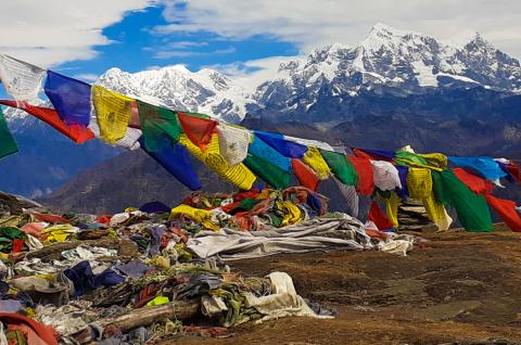 Le trek du Pikey Peak dans la région de l'Everest au Népal Le trek du Pikey Peak dans la région de l'Everest au Népal