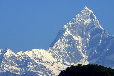 Randonnée près du Le Mardi Himal et du Machapuchare