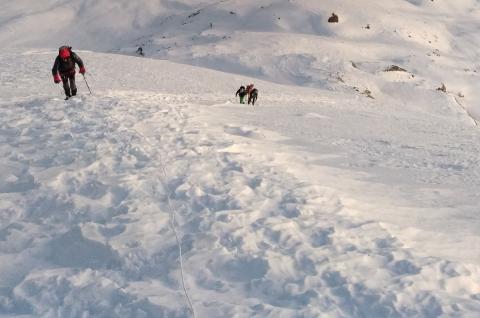 Ascension du Thorong peak sur le tour des Annapurnas