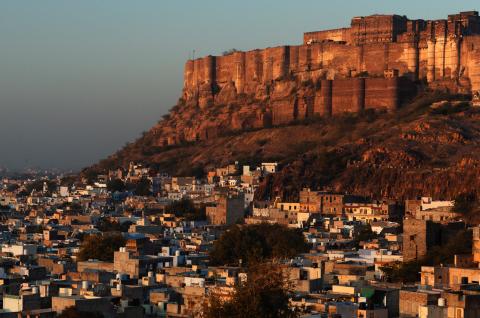 Ville de Jodhpur et sa citadelle en Inde Trekking à travers la ville de Jodhpur et sa citadelle au Rajasthan