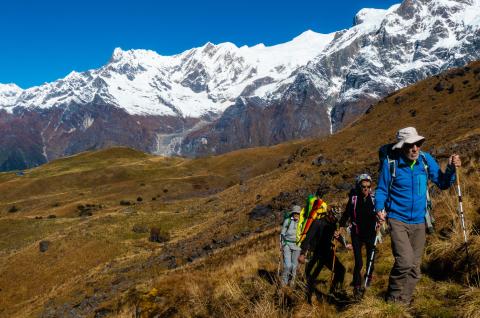 Toni Hagen trail  dans la région des Annapurna au Népal