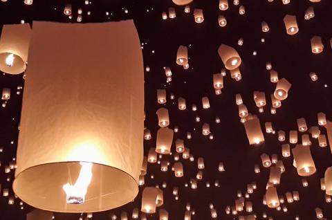 Fêtes de Loi Krathong et Yi Peng en Thaïlande