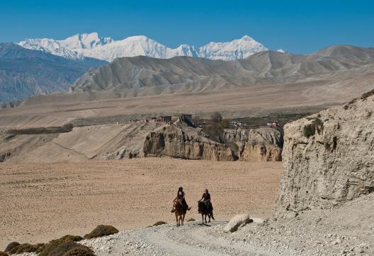 Village de Tsarang au Mustang au Népal