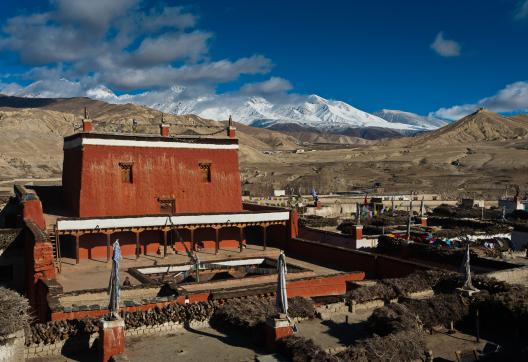 Monastère de Jampa à Lo-Manthang capitale du Mustang au Népal