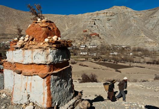 Village de Geling à 3570 m au Mustang au Népal