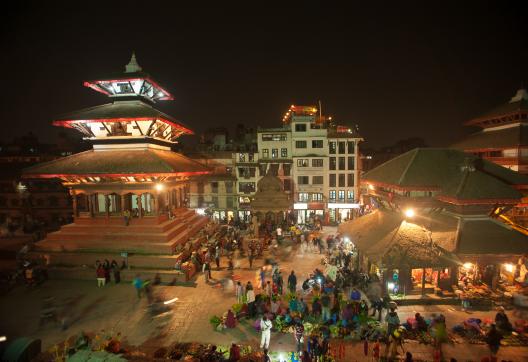 Durbar square à Katmandou au Népal