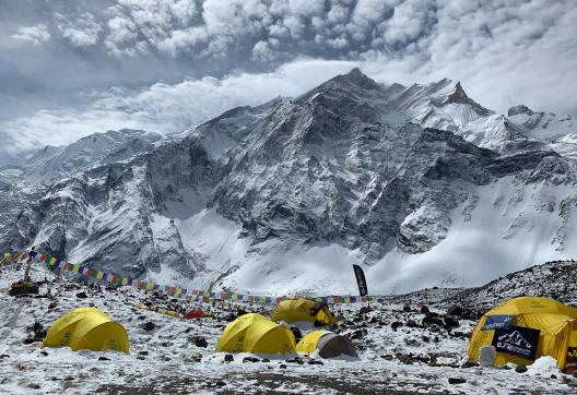 Camp sur expédition à l'Annapurna