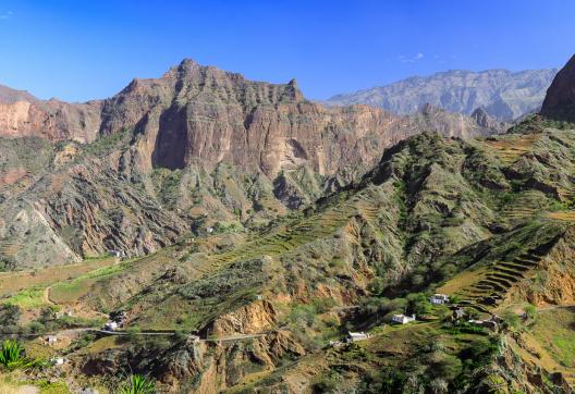 Vallée Ribeira Grande sur l'île de Santo Antao