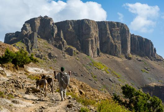 Marche dans les Monts Lasta vers Ad Medane Alem