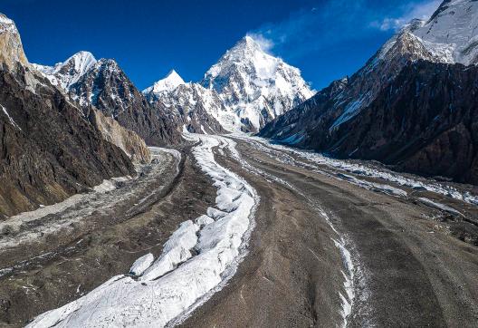 Trek sur le Baltoro vers le camp base K2 au Pakistan