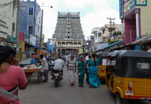Trek vers un temple hindou tamoul au Tamil Nadu