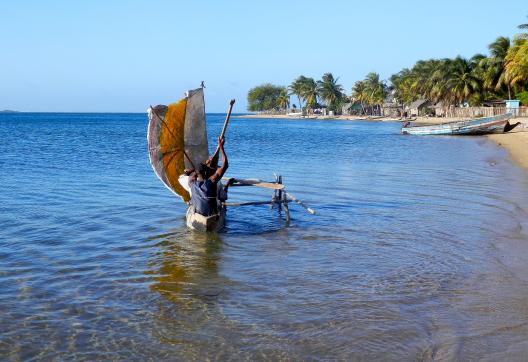 Randonnée sur les plages de la Baie d'Antongil près de Masoala