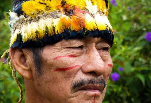 Chaman José Likuy en Amazonie en Équateur