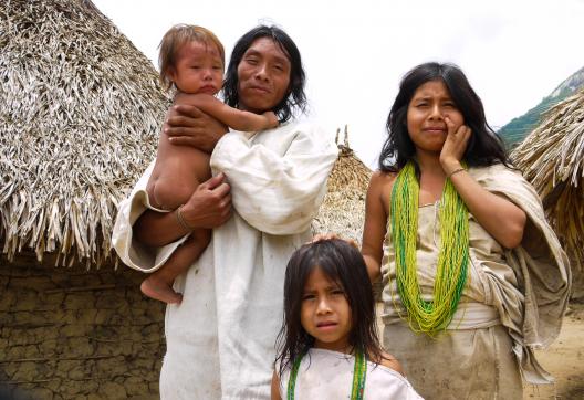Famille Kogi en Colombie
