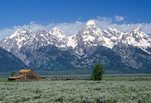 Trekking dans Grand Teton National Park aux États-Unis