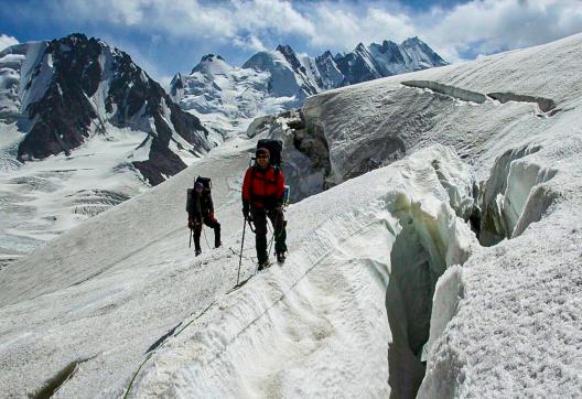 Trek expedition sur le glacier Fedtchenko au Tadjikistan