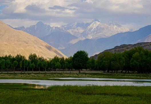 Lumière du soir à Ishkashim en Afghanistan