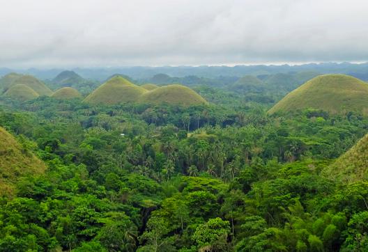 Randonnée vers les Chocolate Hills sur l'île de Bohol