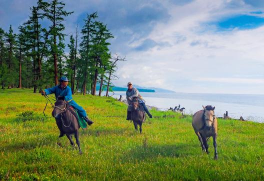 Randonnée à cheval sur les rives du Khövsgöl