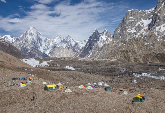 campement du Goro II sur le Baltoro au pakistan