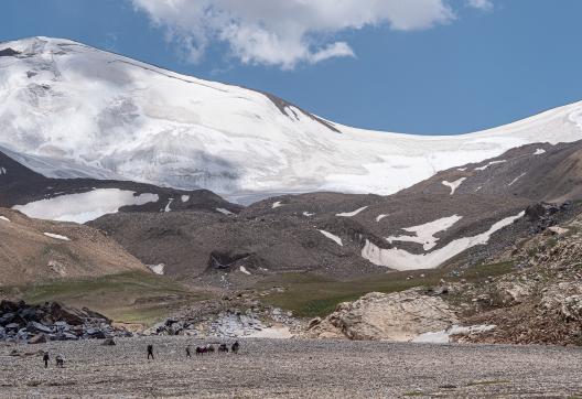 Randonnée vers le col de Vrang au Pamir