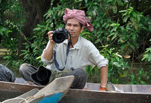 Rencontre avec Keat Tunier qui accompagne ce voyage au Cambodge