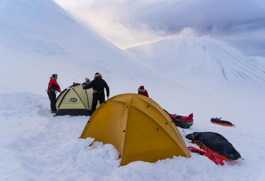 Trekking et bivouac au Spitzberg