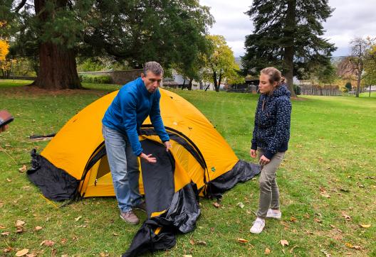 Voyage d'aventure et bivouac au séminaire de préaparation à une expédition polaire