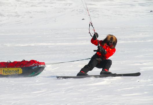 Voyage et guide en snowkite à Hardangervidda