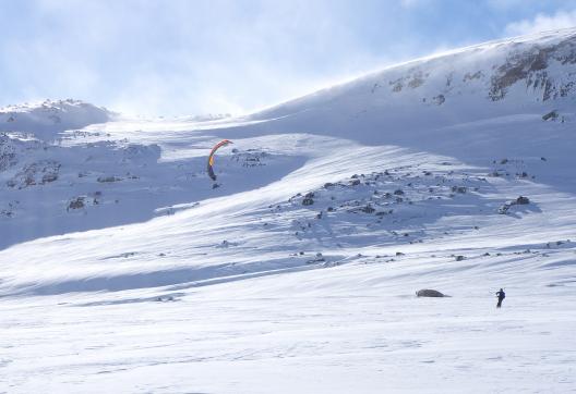 Voyage d'aventure et snowkite en Norvège