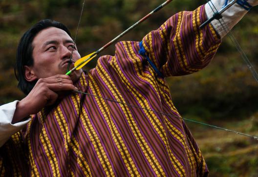 Le tir à l’arc est le sport national au Bhoutan