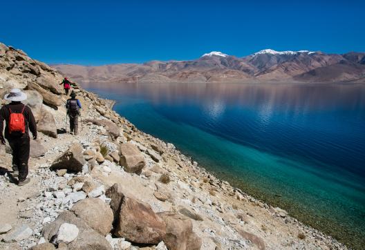 Lac Tsomoriri au Rupshu Changtang au Ladakh en Inde