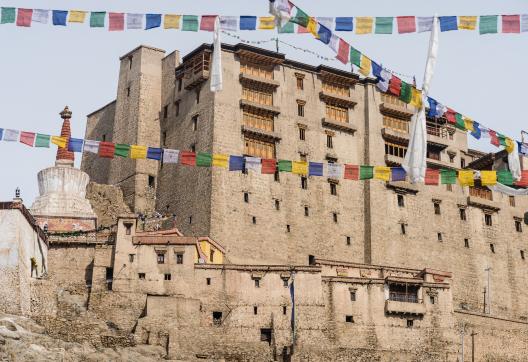 Palais royal de Leh au Ladakh en Himalaya en Inde