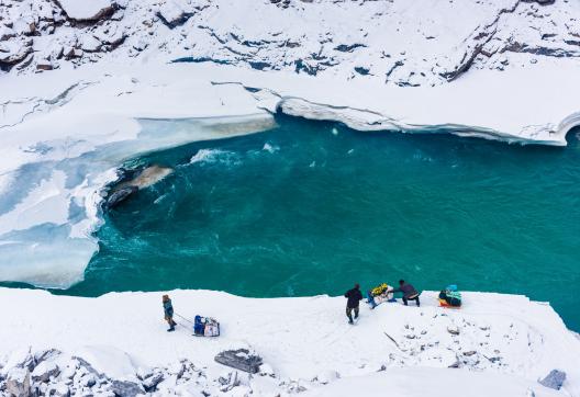 Chadar, le trek sur la rivière gelée au Ladakh Zanskar en Inde