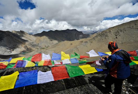 Col du Kang la à 5200 m au haut Dolpo au Népal