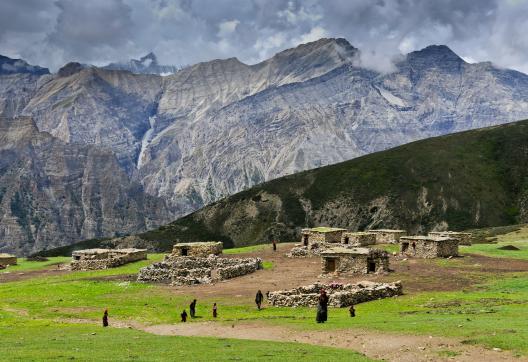 Près du village de Tata au haut Dolpo au Népal