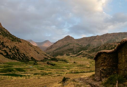 Trekking sur un plateau végétale de Tarkeddit