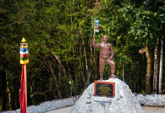 Statue de Tenzin Norgay à Darjeeling en Inde