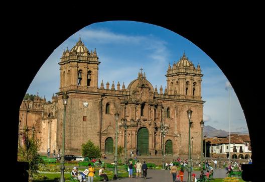 Place d’armes à Cusco au Pérou