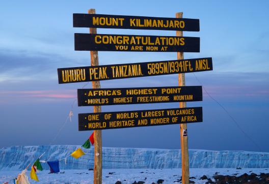 Ascension du Kilimandjaro et sommet