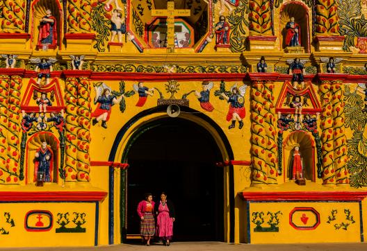 Église de San Andres de Xecul au Guatemala