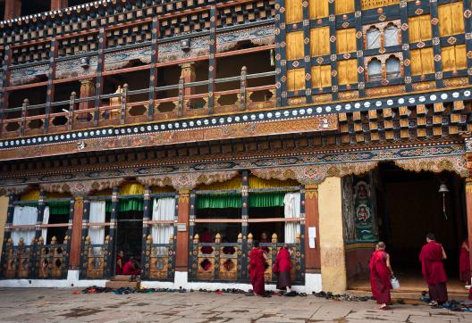 Le Dzong de Paro au Bhoutan