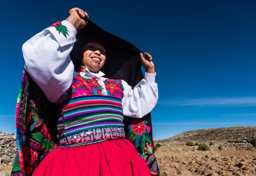 Ile Amantani sur le lac Titicaca au Pérou