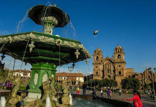 Place d’armes à Cusco au Pérou