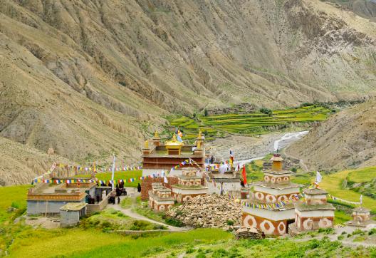 Village et monastère de Saldang au haut Dolpo au Népal